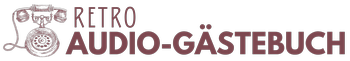 Retro Audio-Gästebuch Logo